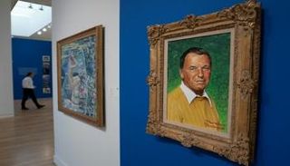 لوحة للفنان الأمريكي نورمان روكويل تصوّر فرانك سيناترا