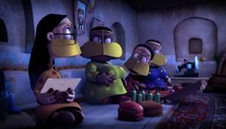 مشهد من مسلسل الرسوم المتحركة الإماراتي 