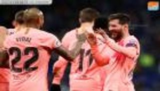 برشلونة يسحق إسبانيول ويحسم ديربي كتالونيا برباعية