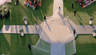 بريانكا تشوبرا ارتدت فستان زفاف أسطوريا