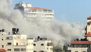 المنزل لحظة تفجيره 