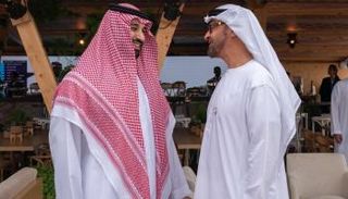 الشيخ محمد بن زايد آل نهيان والأمير محمد بن سلمان بن عبدالعزيز 