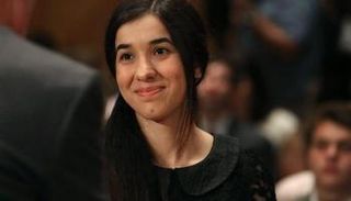  نادية مراد الحاصلة على جائزة نوبل للسلام 