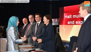 إنجريد بيتانكور في حوار مع مريم رجوي زعيمة المقاومة الإيرانية