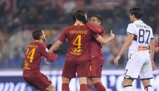 من مباراة روما وجنوى