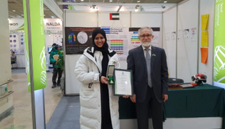 الرائد خبير وفاء الطياري من إدارة الأدلة الجنائية