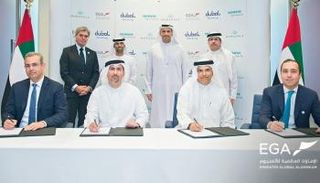 مراسم توقيع الاتفاق بين مبادلة ودوبال القابضة