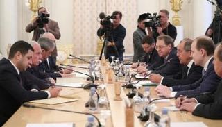 جانب من الاجتماع الفلسطيني الروسي