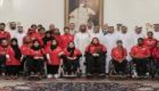  نهيان بن زايد يستقبل منتخب أصحاب الهمم بعد إنجاز جاكرتا