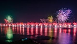الألعاب النارية في ليلة رأس السنة