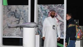 مدينة الملك عبدالعزيز للعلوم تعرض الطائرة "صقر 4" في الجنادرية