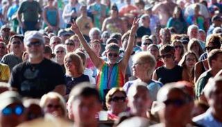 من فعاليات مهرجان وودستوك - صورة أرشيفية