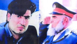  صورة نشرتها الوكالة الأفغانية لقنصل عام إيران وفضل الرحمن خادم