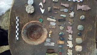 بعض الآثار المُكتشَفة في محافظة دمياط المصرية