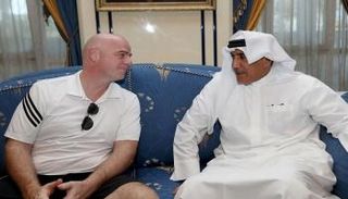 إنفانتينو خلال لقائه خلفان الرميثي