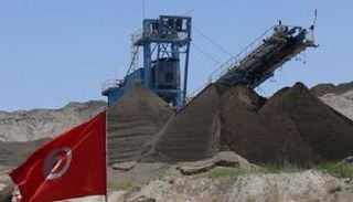 منجم فوسفات في تونس