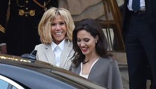 أنجلينا جولي وبريجيت ماكرون