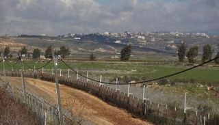 جانب من الحدود اللبنانية الإسرائيلية