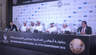مؤتمر الإعلان عن بطولة أبوظبي العالمية لمحترفي الجوجيتسو