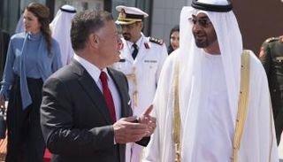 الملك عبدالله الثاني بن الحسين والشيخ محمد بن زايد آل نهيان