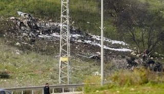 موقع حطام الطائرة الإسرائيلية