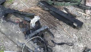 حطام طائرة إيرانية بدون طيار