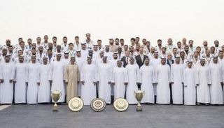 الشيخ محمد بن زايد يكرم أبطال الجوجيتسو