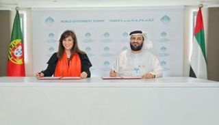 محمد جلال الريسي والمدير التنفيذي للمبيعات بوكالة الأنباء البرتغالية