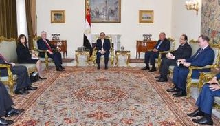السيسي خلال لقائه تيلرسون 