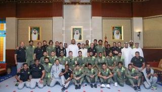 بعثة الوصل قبل مغادرتها دبي