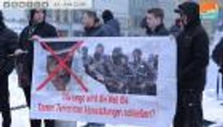 بالصور.. مظاهرة في ميونيخ ضد إرهاب قطر