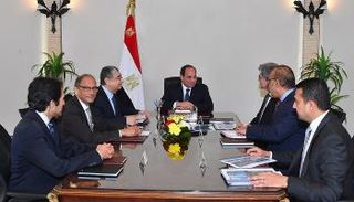 لقاء السيسي مع رئيس شركة سيمنز الألمانية