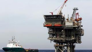 منصة للغاز الإسرائيلي في البحر الأبيض المتوسط