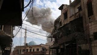 جانب من الدمار بالغوطة الشرقية