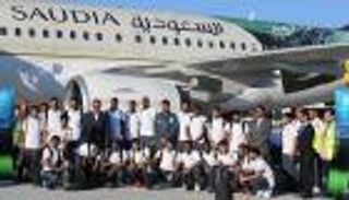 طائرة خاصة تقل المنتخب السعودي لودية العراق