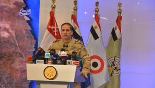 المتحدث العسكري المصري خلال المؤتمر الصحفي