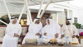 الشيخ محمد بن زايد آل نهيان والشيخ خالد بن أحمد بن محمد آل خليفة