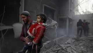 الغوطة الشرقية تعرضت لقصف عنيف - أرشيفية