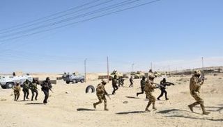 قوات الجيش المصري خلال العملية