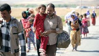 نازحون عراقيون خلال معركة الموصل (أرشيفية)