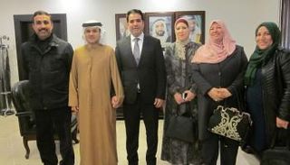 القائم بأعمال سفارة الإمارات بعمّان يستقبل الوفد الأردني