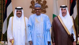 نيجيريا استقبلت"الحمدين" بعلم مجهول