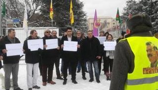 جانب من الوقفة الاحتجاجية 