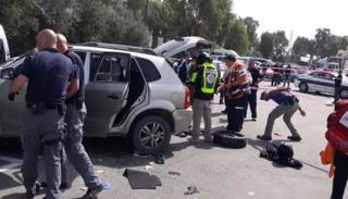 عملية تمشيط لمكان الحادث