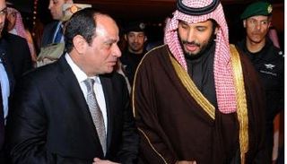 محمد بن سلمان والسيسي في لقاء سابق