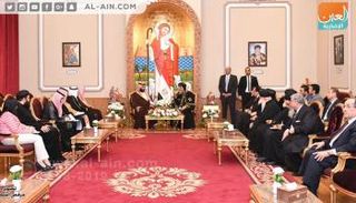 ولي العهد السعودي خلال لقاء البابا تواضروس