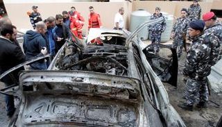 سيارة حمدان بعد محاولة اغتياله