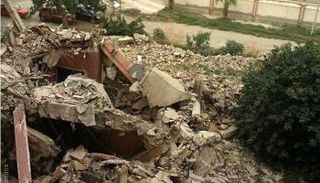 فيلا أجيون الأثرية بمدينة الإسكندرية بعد هدمها