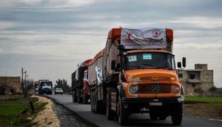 قافلة المساعدات تدخل عفرين