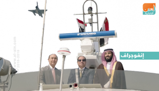 ولي العهد السعودي والرئيس المصري في جولة بقناة السويس